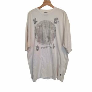 Vintage Miskeen T-Shirt Egyptian Graphic Urban Hip-Hop Streetwear White 3XL